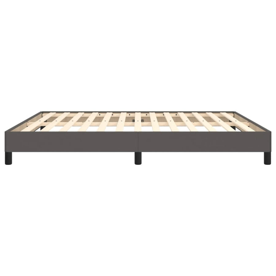 Bedframe kunstleer grijs 160x200 cm 160 x 200 cm 25 cm