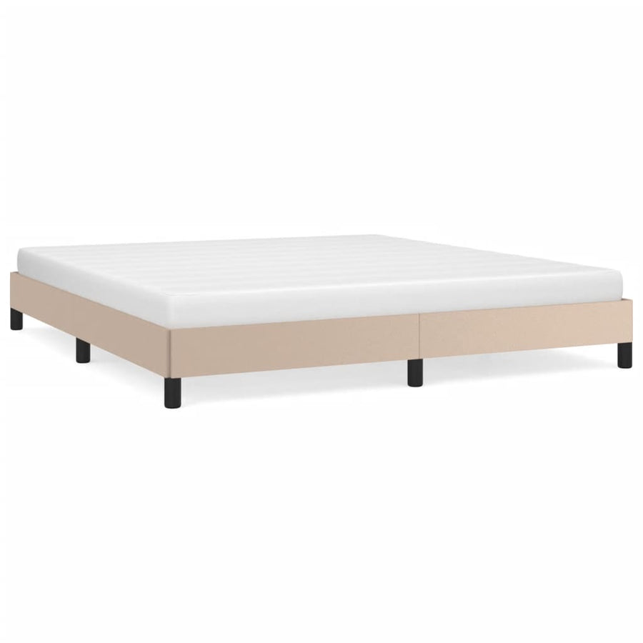 Bedframe Kunstleer Kleurig Cappuccino 160 x 200 cm 25 cm