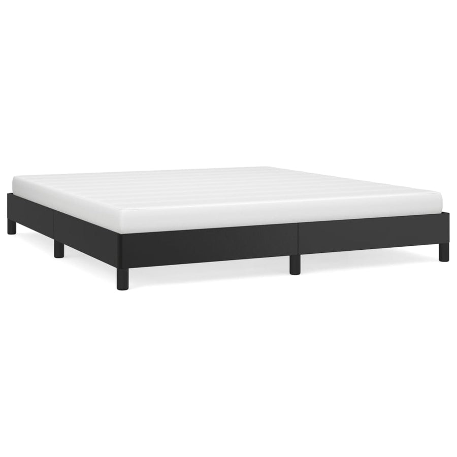 Bedframe Kunstleer Zwart 180 x 200 cm 25 cm