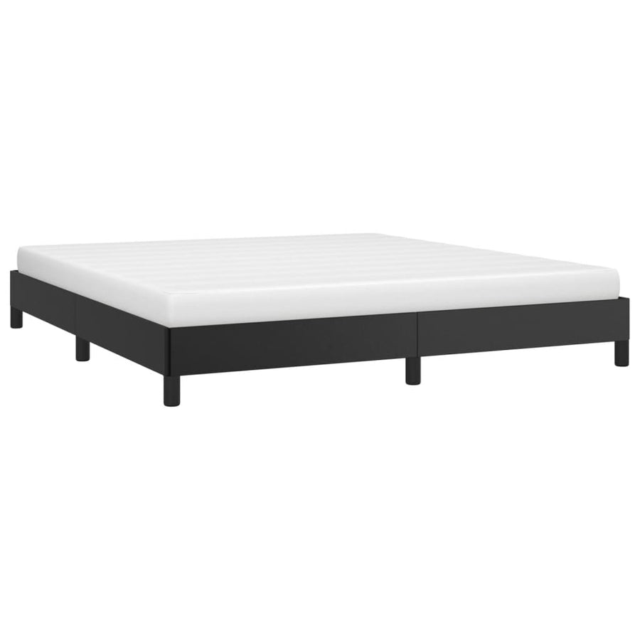 Bedframe Kunstleer Zwart 180 x 200 cm 25 cm