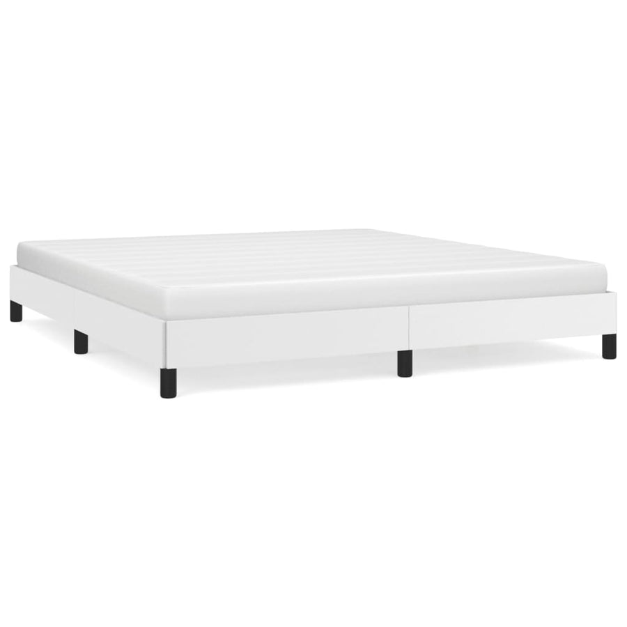 Bedframe Kunstleer Wit 180 x 200 cm 25 cm