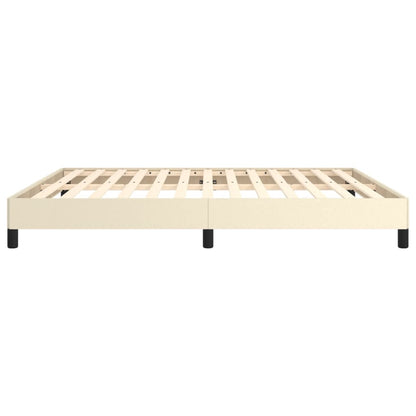 Bedframe Kunstleer Crèmekleurig 180X200 Cm 180 x 200 cm 25 cm