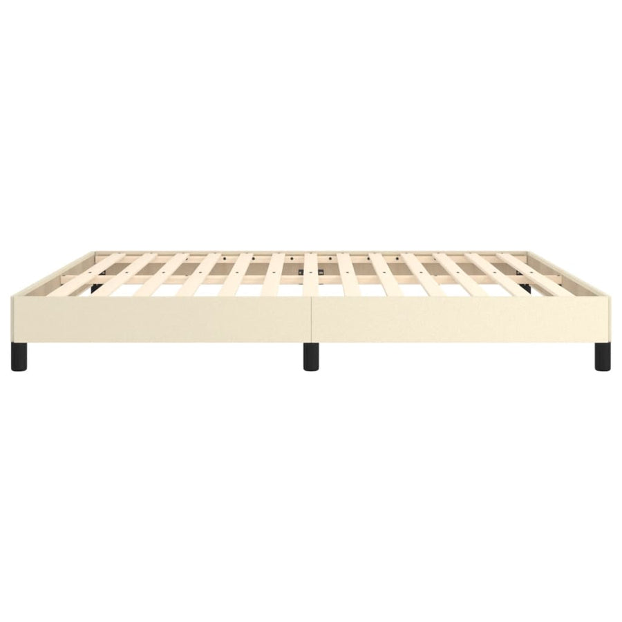 Bedframe Kunstleer Crèmekleurig 180X200 Cm 180 x 200 cm 25 cm