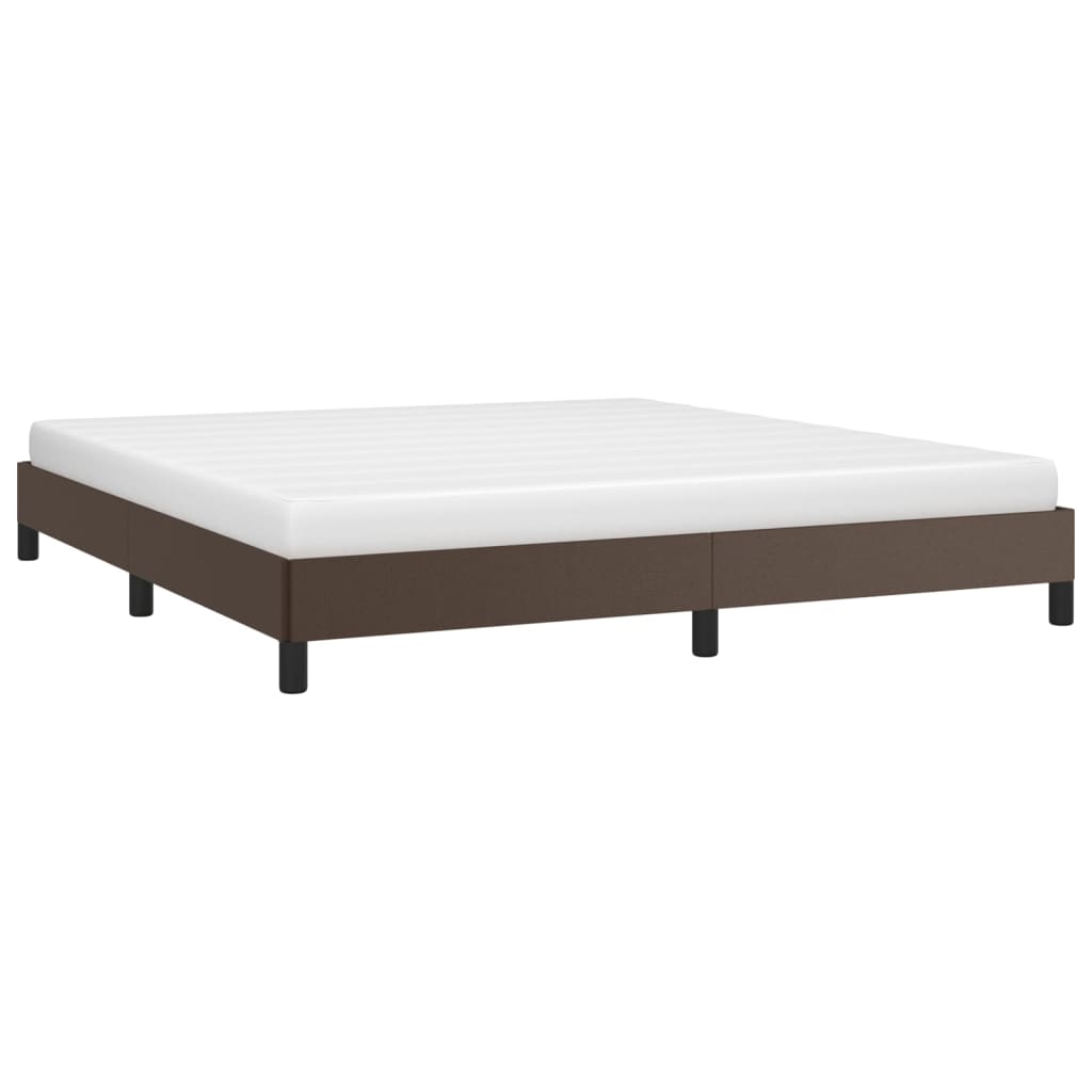 Bedframe Kunstleer Bruin 180 x 200 cm 25 cm