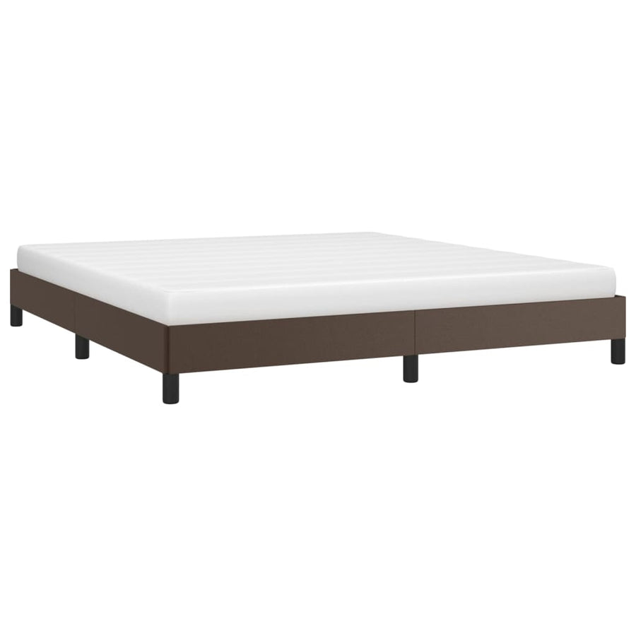 Bedframe Kunstleer Bruin 180 x 200 cm 25 cm