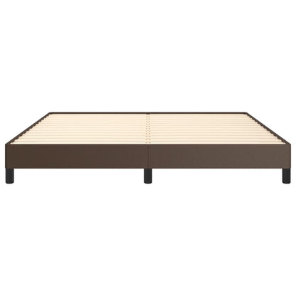 Bedframe Kunstleer Bruin 180 x 200 cm 25 cm