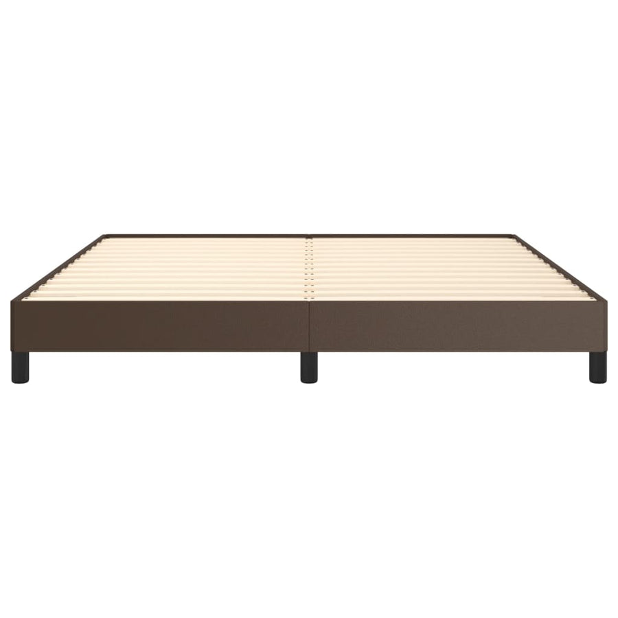 Bedframe Kunstleer Bruin 180 x 200 cm 25 cm