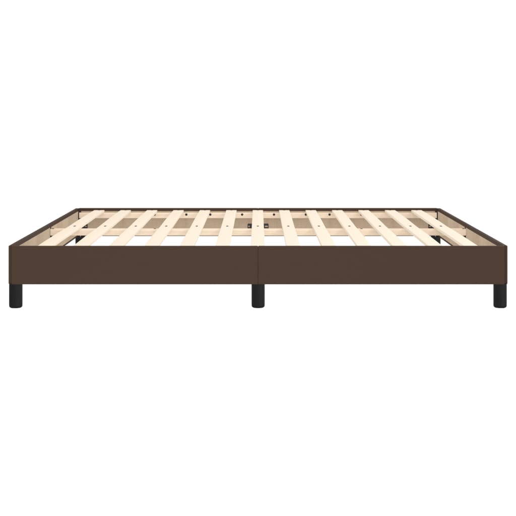 Bedframe Kunstleer Bruin 180 x 200 cm 25 cm