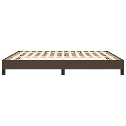 Bedframe Kunstleer Bruin 180 x 200 cm 25 cm