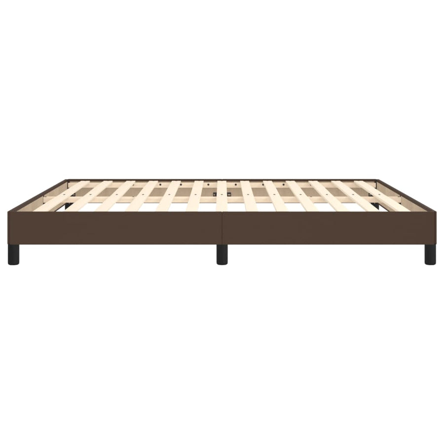Bedframe Kunstleer Bruin 180 x 200 cm 25 cm