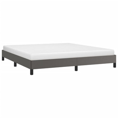 Bedframe kunstleer grijs 180x200 cm 180 x 200 cm 25 cm