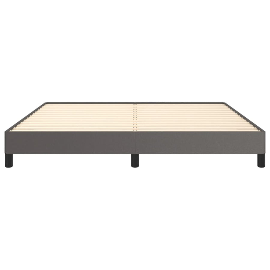 Bedframe kunstleer grijs 180x200 cm 180 x 200 cm 25 cm