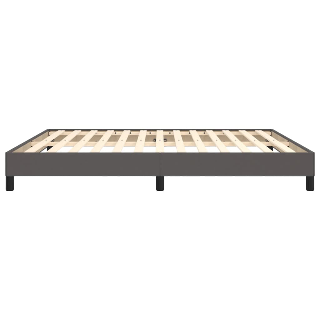 Bedframe kunstleer grijs 180x200 cm 180 x 200 cm 25 cm