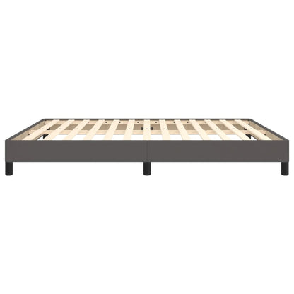 Bedframe kunstleer grijs 180x200 cm 180 x 200 cm 25 cm