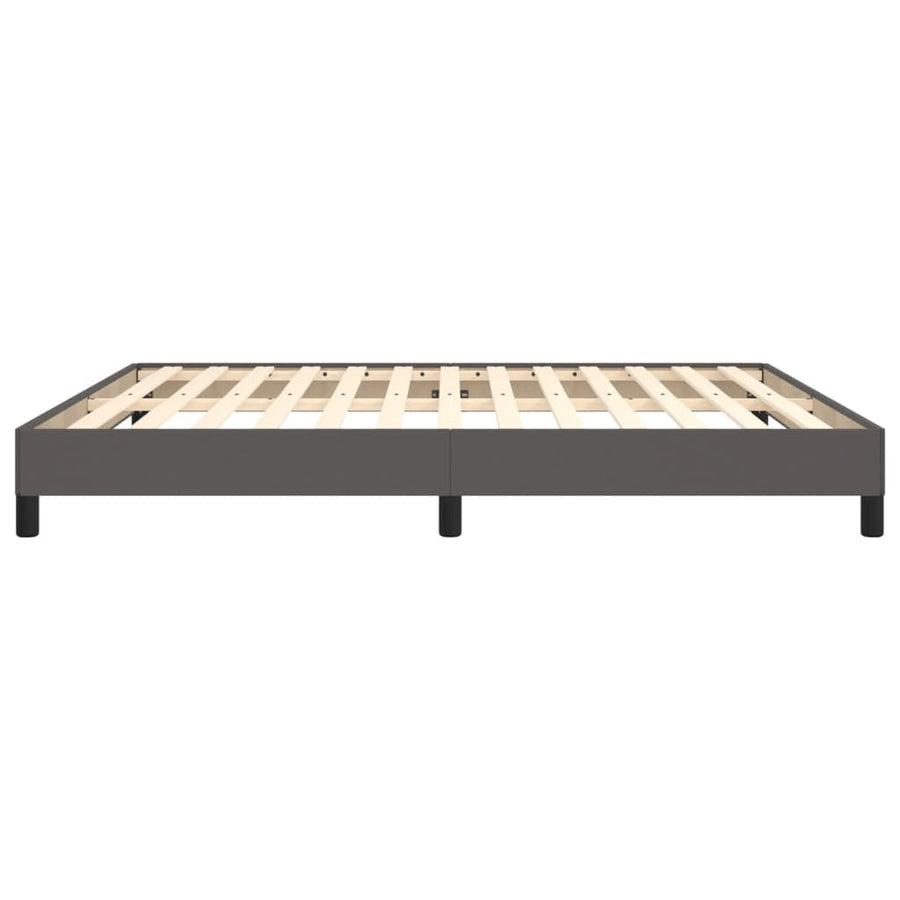 Bedframe kunstleer grijs 180x200 cm 180 x 200 cm 25 cm