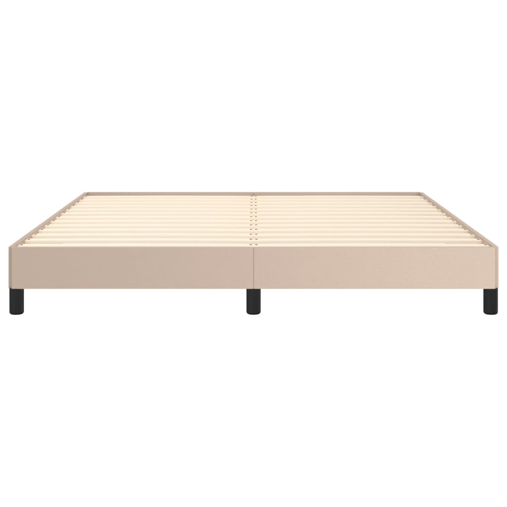 Bedframe kunstleer cappuccinokleurig 180x200 cm 180 x 200 cm 25 cm