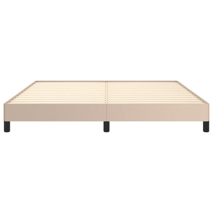 Bedframe kunstleer cappuccinokleurig 180x200 cm 180 x 200 cm 25 cm