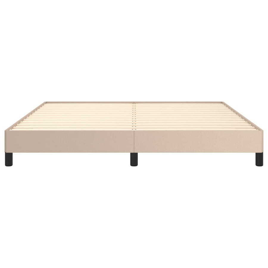 Bedframe kunstleer cappuccinokleurig 180x200 cm 180 x 200 cm 25 cm