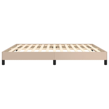 Bedframe kunstleer cappuccinokleurig 180x200 cm 180 x 200 cm 25 cm