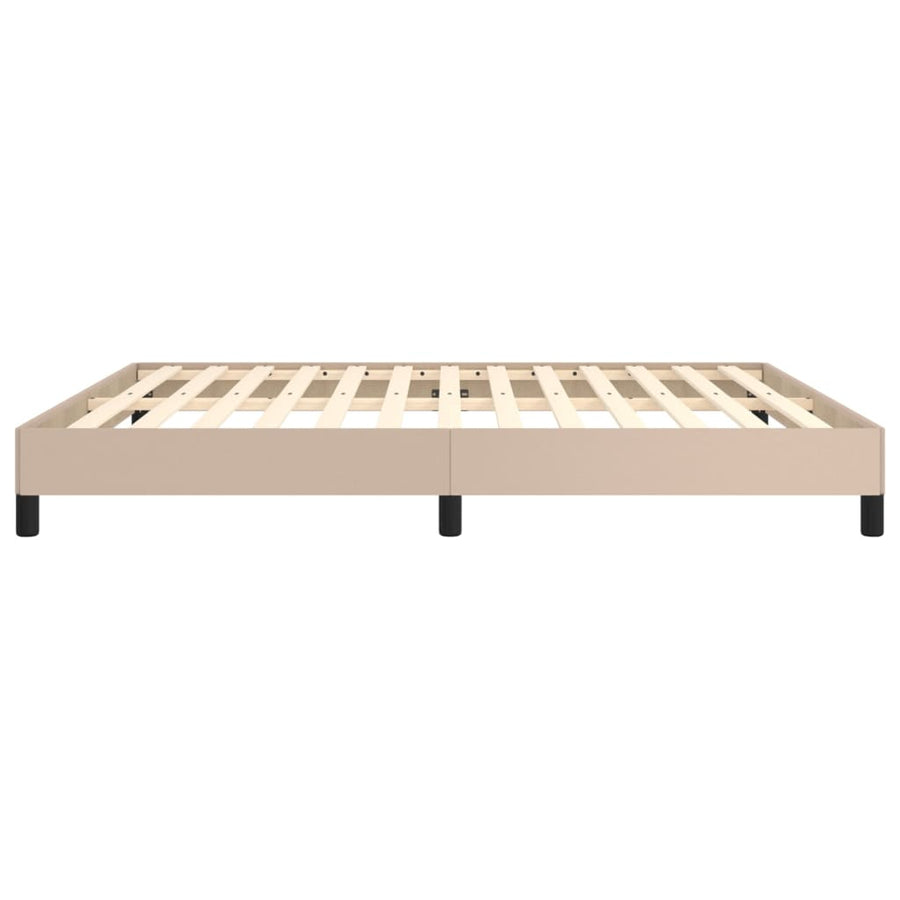 Bedframe kunstleer cappuccinokleurig 180x200 cm 180 x 200 cm 25 cm