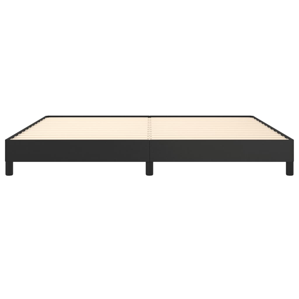 Bedframe Kunstleer Zwart 200 x 200 cm 25 cm