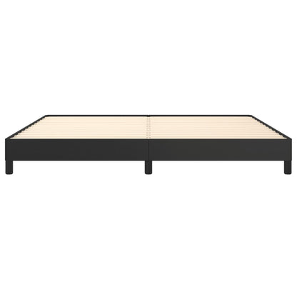 Bedframe Kunstleer Zwart 200 x 200 cm 25 cm
