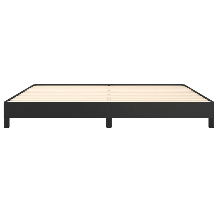 Bedframe Kunstleer Zwart 200 x 200 cm 25 cm