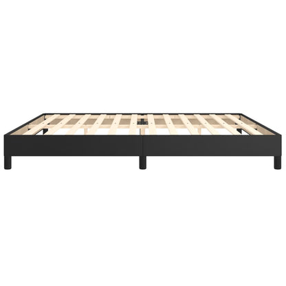 Bedframe Kunstleer Zwart 200 x 200 cm 25 cm
