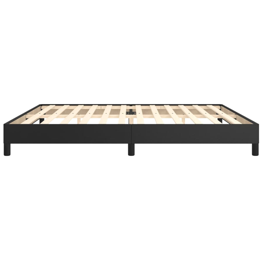 Bedframe Kunstleer Zwart 200 x 200 cm 25 cm
