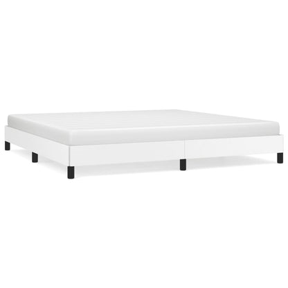 Bedframe Kunstleer Wit 200 x 200 cm 25 cm