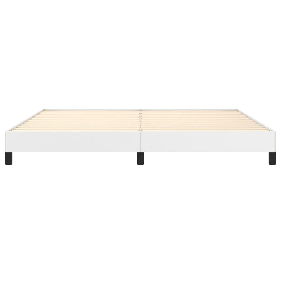 Bedframe Kunstleer Wit 200 x 200 cm 25 cm