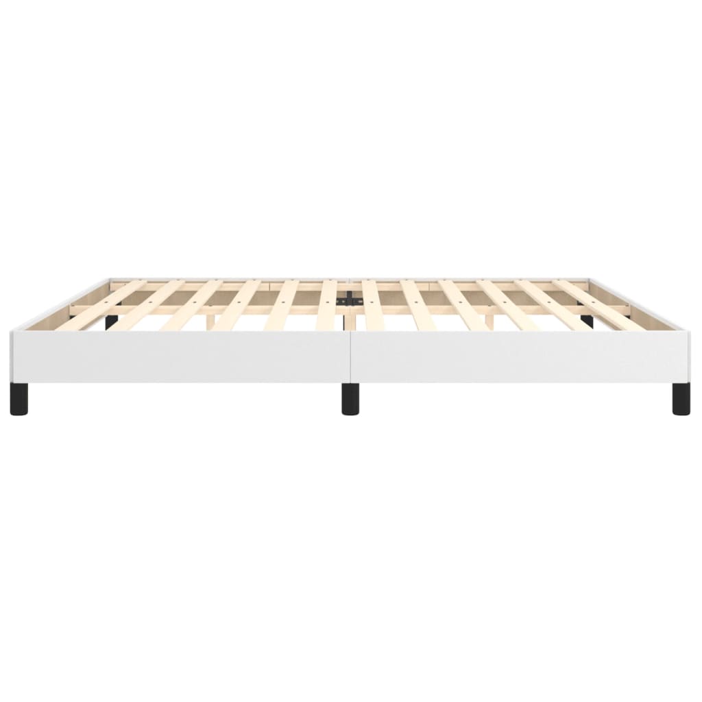 Bedframe Kunstleer Wit 200 x 200 cm 25 cm