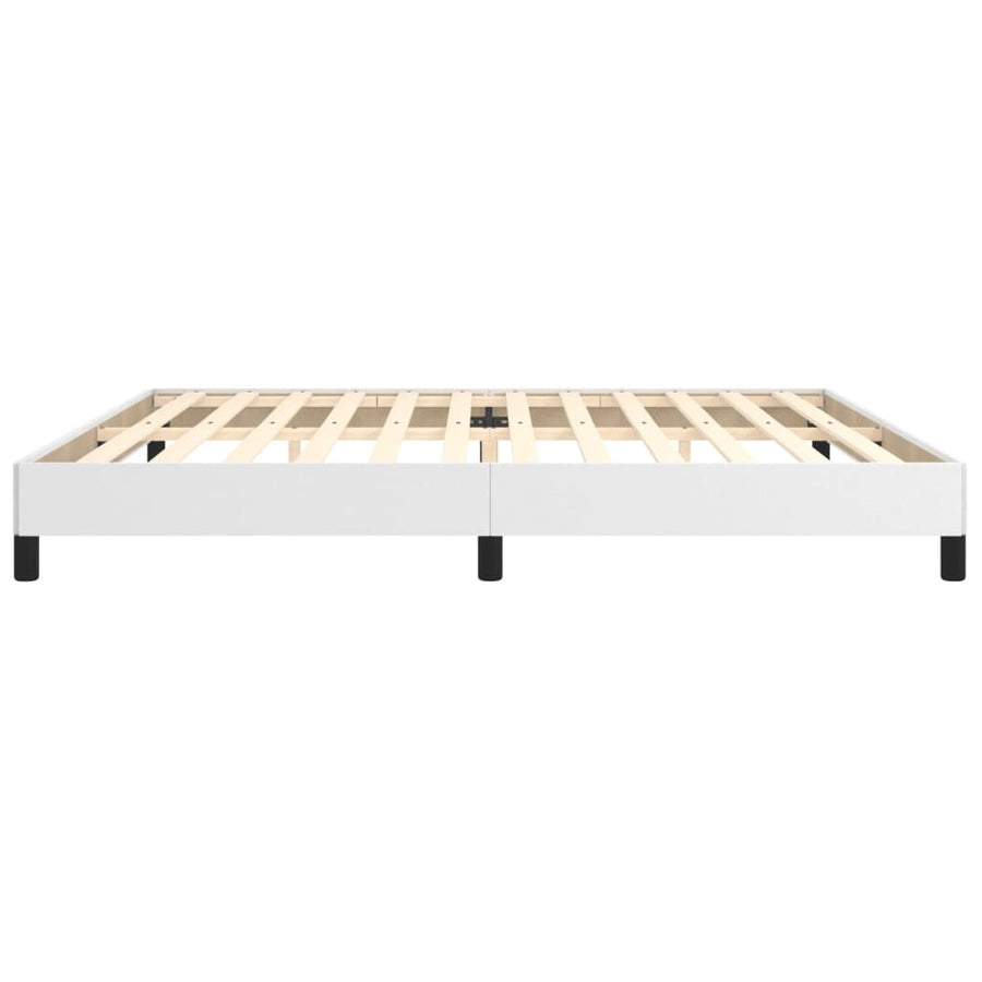Bedframe Kunstleer Wit 200 x 200 cm 25 cm