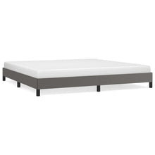 Bedframe kunstleer grijs 200x200 cm 200 x 200 cm 25 cm