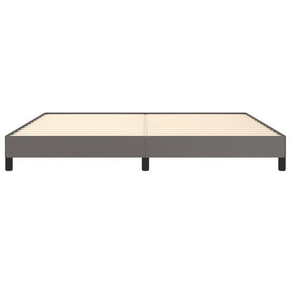 Bedframe kunstleer grijs 200x200 cm 200 x 200 cm 25 cm