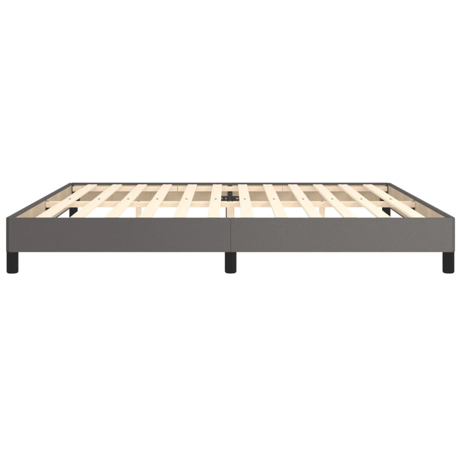 Bedframe kunstleer grijs 200x200 cm 200 x 200 cm 25 cm