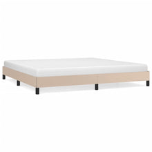Bedframe kunstleer cappuccinokleurig 200x200 cm 200 x 200 cm 25 cm