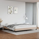 Faux leather bed frame cappuccino 200x200 cm