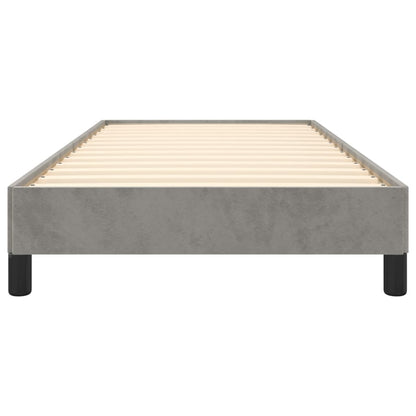 Bedframe Fluweel Lichtgrijs 80 x 200 cm 25 cm