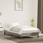 Bedframe 80x200 cm fluweel lichtgrijs