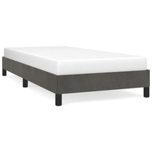 Bedframe fluweel donkergrijs 80x200 cm 80 x 200 cm 25 cm