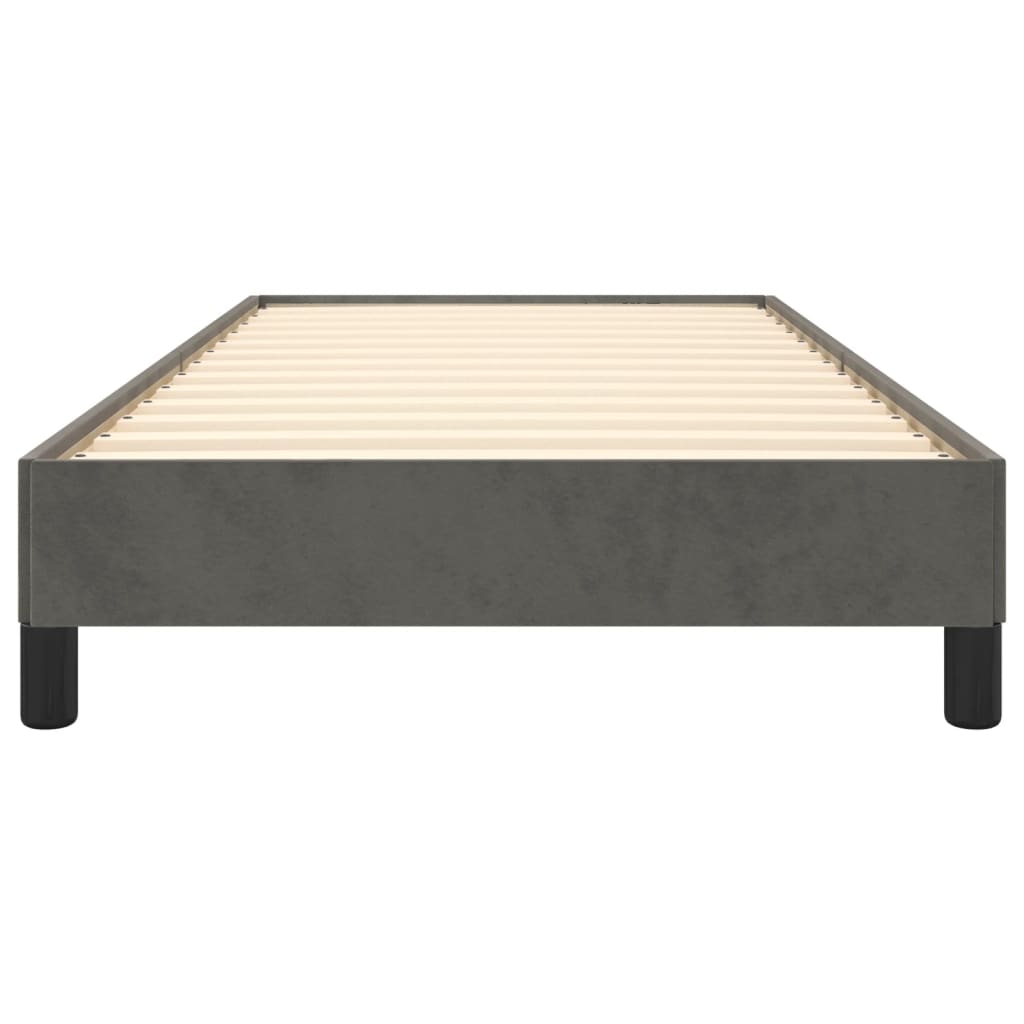 Bedframe fluweel donkergrijs 80x200 cm 80 x 200 cm 25 cm