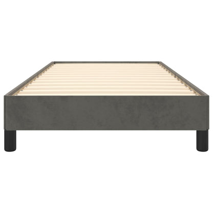 Bedframe fluweel donkergrijs 80x200 cm 80 x 200 cm 25 cm