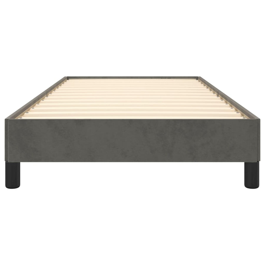 Bedframe fluweel donkergrijs 80x200 cm 80 x 200 cm 25 cm
