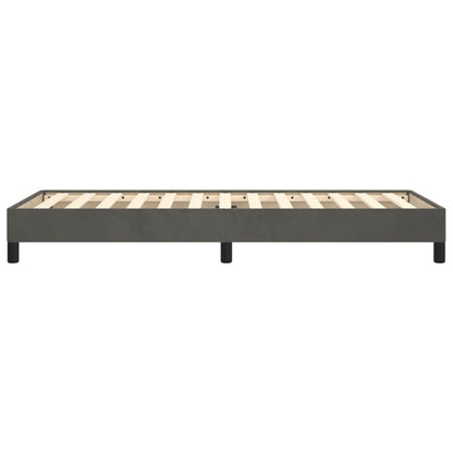 Bedframe fluweel donkergrijs 80x200 cm 80 x 200 cm 25 cm