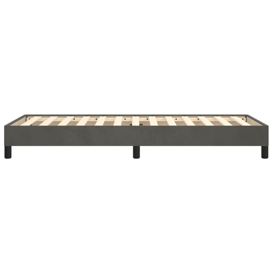 Bedframe fluweel donkergrijs 80x200 cm 80 x 200 cm 25 cm