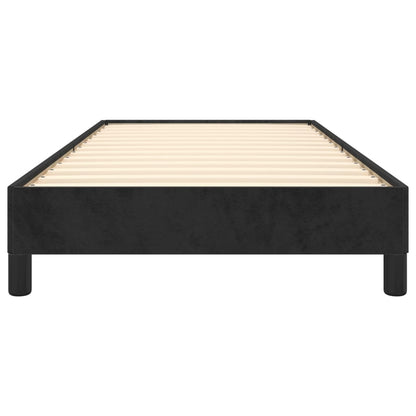 Bedframe fluweel zwart 80x200 cm 80 x 200 cm 25 cm
