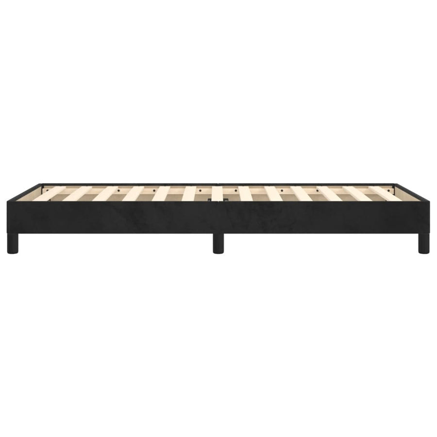 Bedframe fluweel zwart 80x200 cm 80 x 200 cm 25 cm