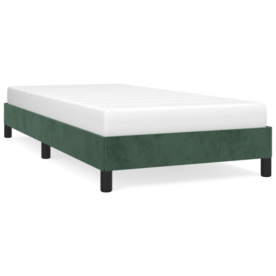 Bedframe Fluweel Donkergroen 80 x 200 cm 25 cm