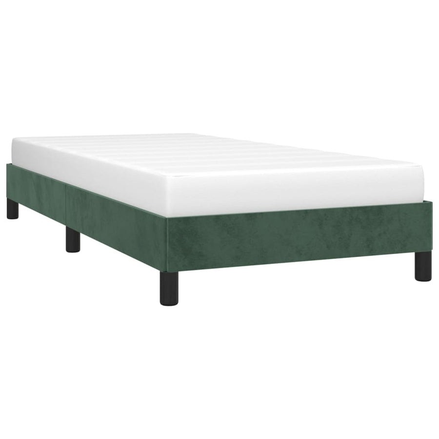 Bedframe Fluweel Donkergroen 80 x 200 cm 25 cm